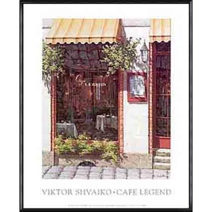 Cafe Legend（ビクトル シバイコ） 額装品 アルミ製ハイグレードフレーム