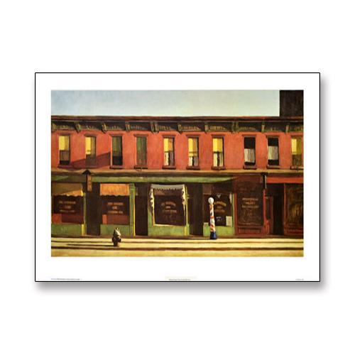 特別額装品/Early Sunday Morning/エドワードホッパー/アート Early Sunday Morning（エドワード ホッパー） 額装品 アルミ製ハイ