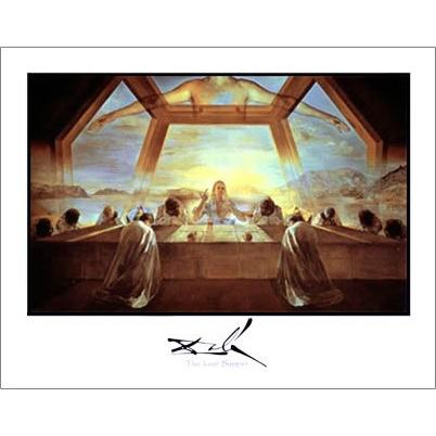 最後の晩餐（サルバドール ダリ） 額装品 ウッドハイグレードフレーム