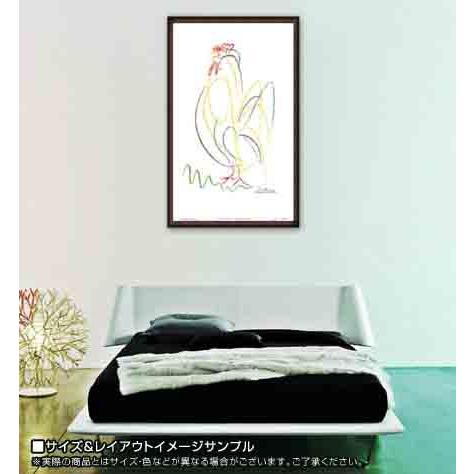 ポスター アート Rooster（パブロ ピカソ） 額装品 ウッドハイグレード 