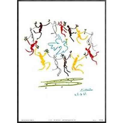 額装品/ダンス/パブロ ピカソ/ポスター/アート/インテリア ポスター アート ダンス（パブロ ピカソ） 額装品 アルミ製ハイ