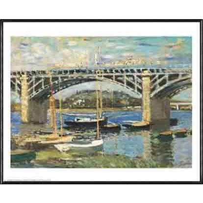 Bridge at Argenteuil（クロード モネ） 額装品 アルミ製ハイグレード