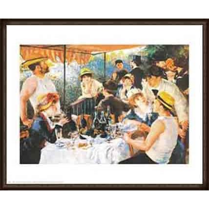 舟遊びをする人々の昼食（ピエール オーギュスト ルノワール） 額装品 