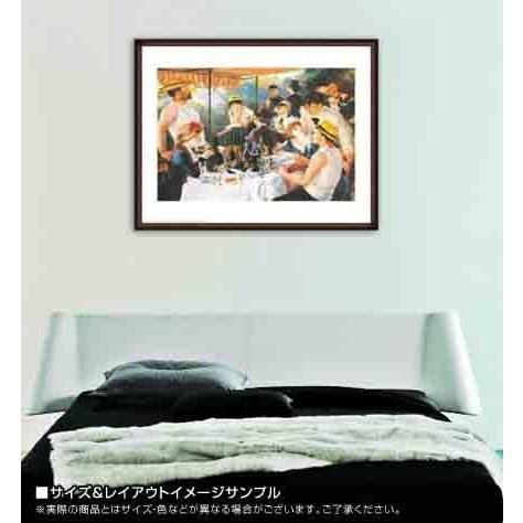 舟遊びをする人々の昼食（ピエール オーギュスト ルノワール） 額装品 ウッドハイグレードフレーム_1