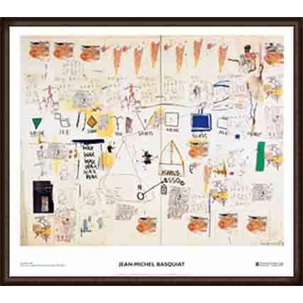 Icarus Esso 1986（ジャン ミシェル バスキア） 額装品 ウッドハイグレードフレーム
