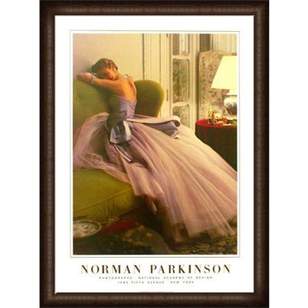 額装品/Evening Dress/ノーマン パーキンソン/アート/ポスター Evening Dress（ノーマン パーキンソン） 額装品 ウッドハイグレード