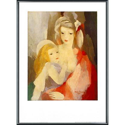 母と子/マリー ローランサン/額装済