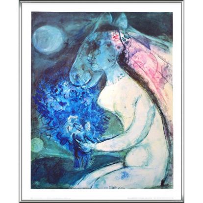 バイ ザ ライト オブ ムーン（マルク シャガール） 額装品 アルミ製