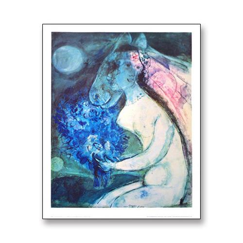 バイ ザ ライト オブ ムーン（マルク シャガール） 額装品 アルミ製