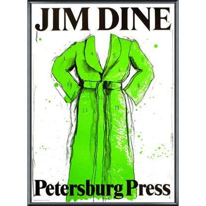Petersburg Press green robe　1971/ジム ダイン/額装済