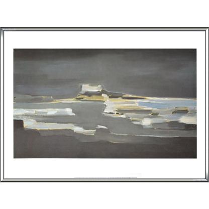 アンティーブの強烈な基盤目/ニコラ　ド　スタール/額装済