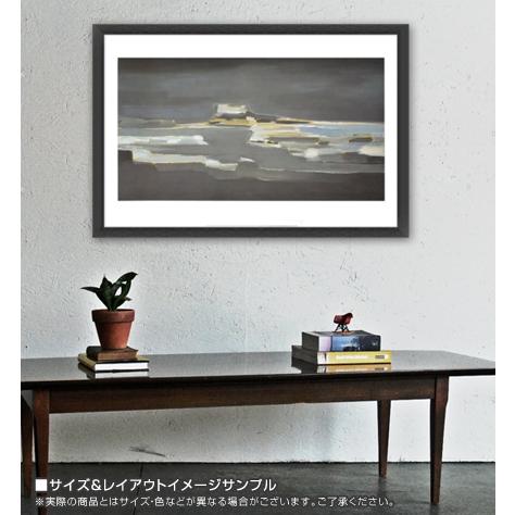 アンティーブの強烈な基盤目（ニコラ ド スタール） 額装品 ウッド