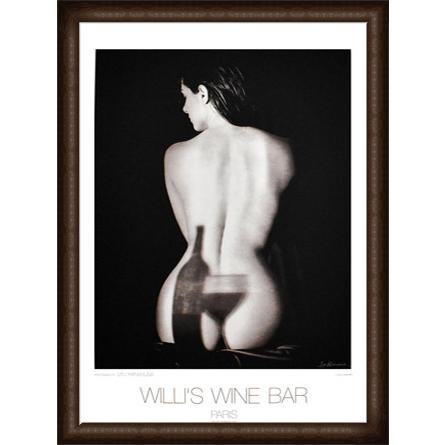 ウィリーズ ワイン バー Paris（ハナブサ リュウ） 額装品 ウッドハイグレードフレーム