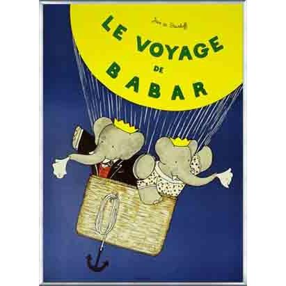 ポスター アート Le Voyage de Babar 1986年（ジャン ド ブリュノフ