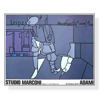 ポスター アート Leipzig Studio Marconi（ヴァレリオ・アダミ） 額装品 アルミ製ベーシックフレーム_2