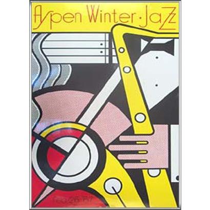 額装品/AspenJazz限定2000枚/リキテンスタイン/ポスター/インテリア ポスター アート Aspen Jazz 限定2000枚 （ロイ リキテンスタイン