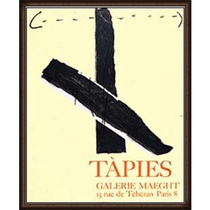 高い素材 ポスター アート 1967 アントニ タピエス 額装品 ウッドハイグレードフレーム 在庫一掃 Zoetalentsolutions Com