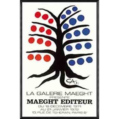アート MAEGHT EDITEUR 1971（アレクサンダー カルダー） 【ゼラニウム】 額装品 アルミ製ハイグレードフレーム