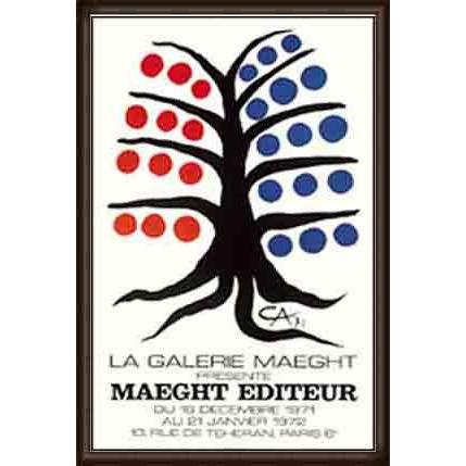 アレクサンダー　カルダー額装 ポスター アート MAEGHT EDITEUR 1971（アレクサンダー カルダー