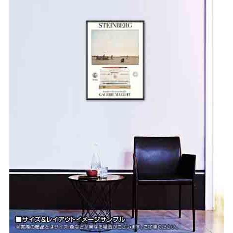 ポスター アート CRAYON 1973（ソウル スタインバーグ） 額装品 アルミ