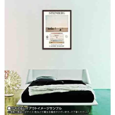 ポスター アート CRAYON 1973（ソウル スタインバーグ） 額装品 ウッド