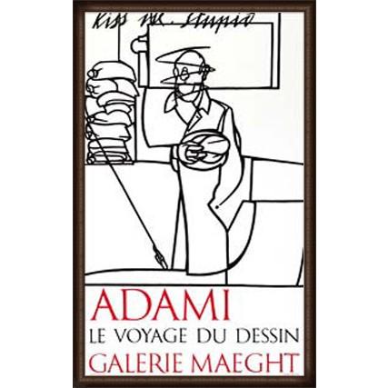 ポスター アート Le Voyage Du Dessin（ヴァレリオ・アダミ） 額装品 