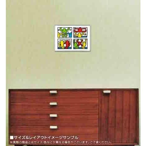 Pop Shop Quad I、 1987（キース ヘリング） 額装品 アルミ製