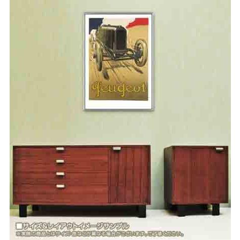 PEUGEOT】プジョー 布 アートポスター 1920年代 ヴィンテージ