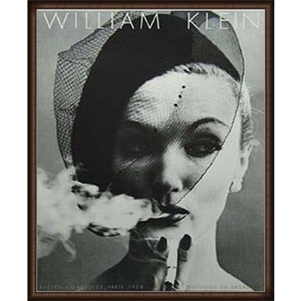 ポスター アート Evelyn（ウィリアム クライン） 額装品 ウッド