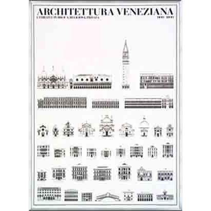 ポスター アート Architettura Veneziana（ヴェネツィア） 額装品 アルミ製ベーシックフレーム