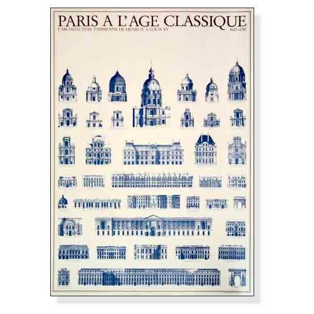 ポスター アート Paris A L'age Classique（パリ） 額装品 アルミ製
