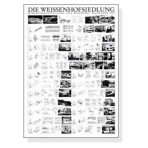 ポスター アート Die Weissenhofsiedlung（ミース ファン デル ローエ） 額装品 ウッドハイグレードフレーム_2