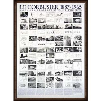 ポスター アート Realisations Et Projets ル コルビジェ 額装品 ウッドハイグレードフレーム Www Arilab Com Tr Index Php