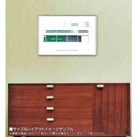 ポスター アート サヴォア邸（ル コルビジェ） 額装品 アルミ製 