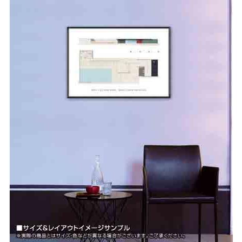 バルセロナ パビリオン（ミース ファン デル ローエ） 額装品 アルミ製