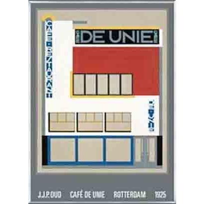 ポスター アート カフェ・デ・ユニ 1925（ＪＪＰ アウト） 額装品 アルミ製ベーシックフレーム