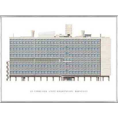 ポスター アート ユニテ ダビタシオン マルセイユ ル コルビジェ 額装品 アルミ製ベーシックフレーム Ap565r Ab Azポスター 通販 Yahoo ショッピング