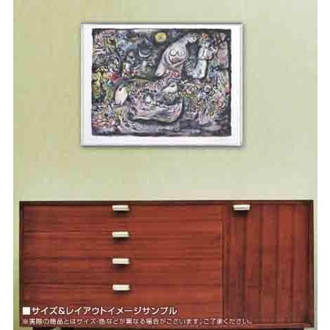 ポスター アート Moses　限定2500枚　ナンバー入り（マルク シャガール） 額装品 アルミ製ベーシックフレーム_1
