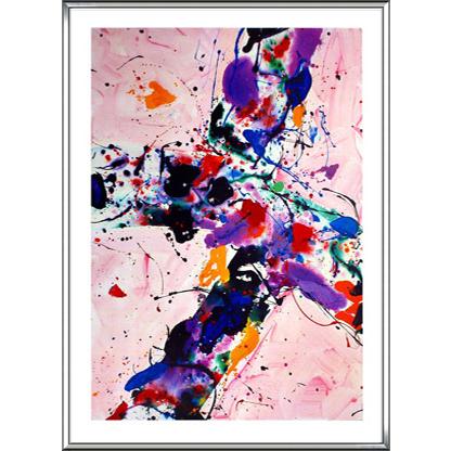 アクリリック サー トワール 1984（サム フランシス） 額装品 アルミ製