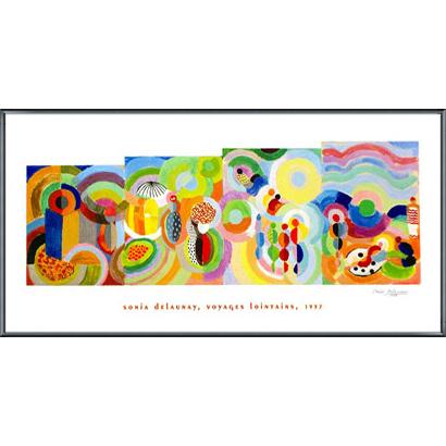 遠い旅（ソニア ドロネー） 額装品 アルミ製ベーシックフレーム