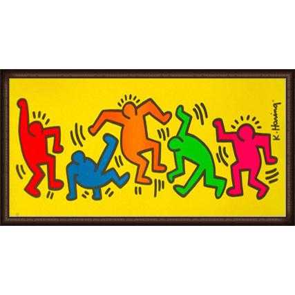 額装済/Untitled No6/キース ヘリング/インテリア/ポスター/アート額装