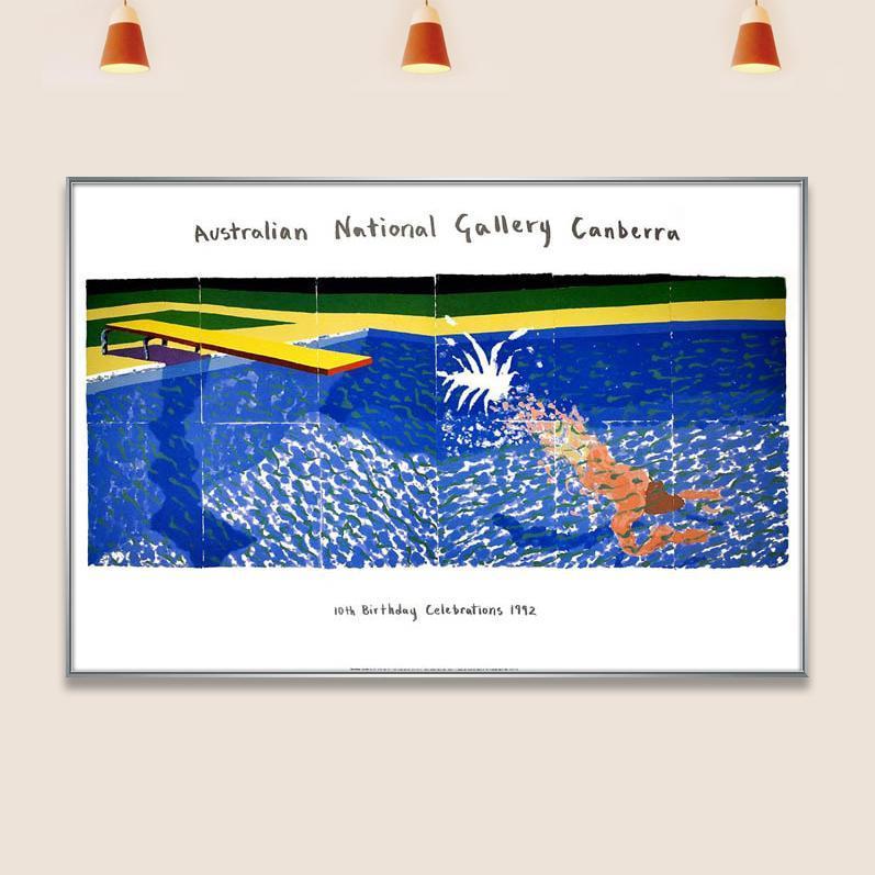 貴重/額装品/ペーパープール/デビット ホックニー/インテリア/アート
