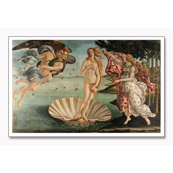 ヴィーナスの誕生　絵画　額付き　複製画　サンドロ・ボッティチェリ　複製画 ヴィーナスの誕生（サンドロ ボッティチェリ） 額装品 アルミ製ハイ