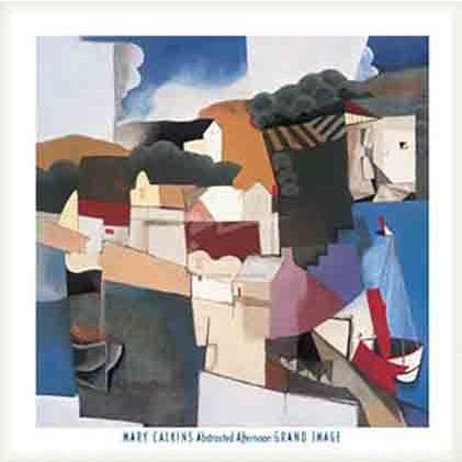 ポスター アート Abstracted Afternoon（カルキンス） 額装品 ウッドベーシックフレーム