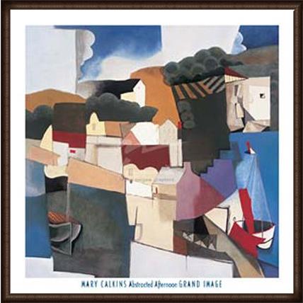 ポスター アート Abstracted Afternoon（カルキンス） 額装品 ウッドハイグレードフレーム
