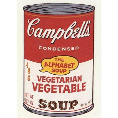額装品/Sunday Bキャンベル缶 Ⅱ Vegetarian/ウォーホル ポスター アート Sunday B Morning キャンベル缶 II Vegetarian