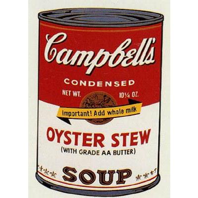 ポスター アート Sunday B Morning キャンベル缶 II Oyster Stew 限定