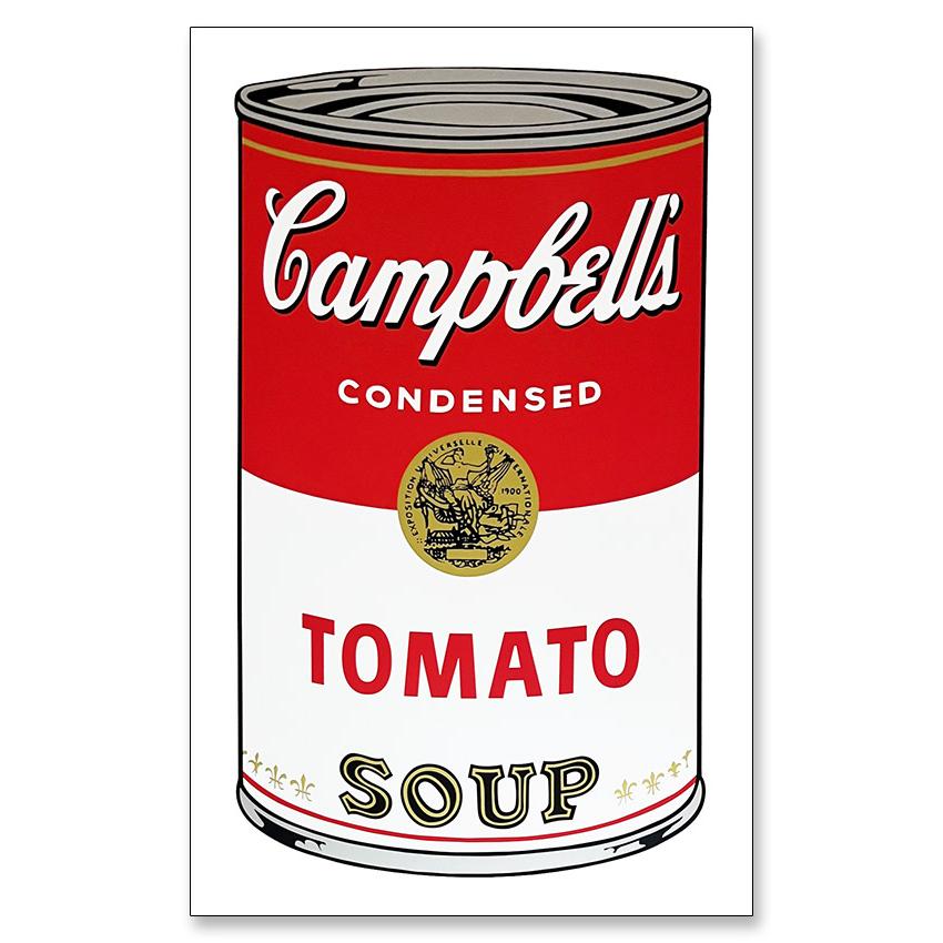 額装済20％OFF!!/Sunday B Morning キャンベル/ウォーホル 限定/額装済20％OFF!!/Sunday B Morning キャンベル缶 Tomato