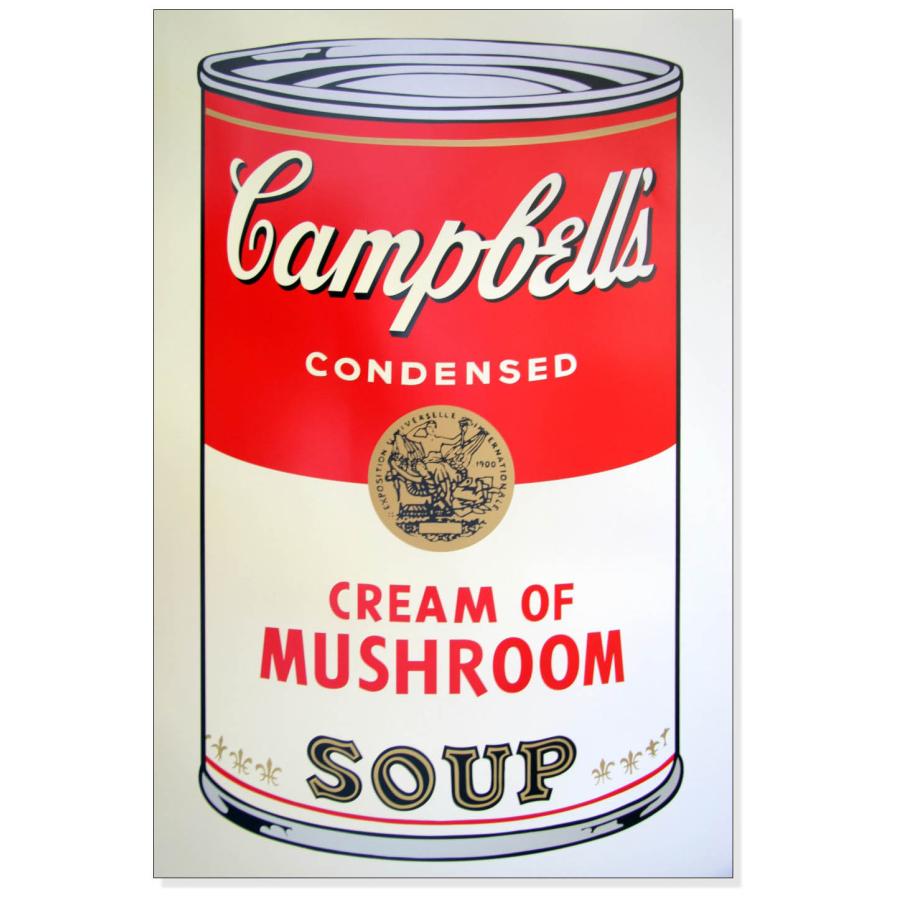 限定/額装済20％OFF!!/Sunday B Morning キャンベル缶 Mushroom
