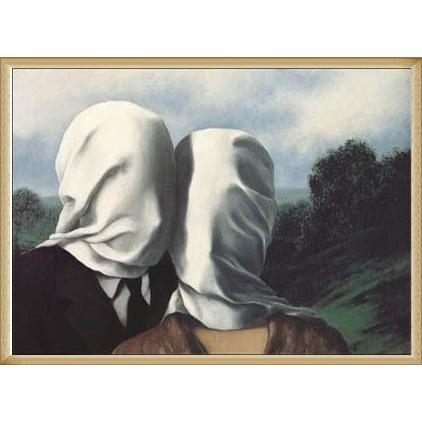 ポスター アート Les Amants (The Lovers)（ルネ マグリット